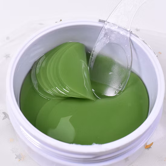 Soins de la peau Supprimer les algues du cercle foncé Tout le collagène naturel Patch hydratant froid Masque pour les yeux Coussinets de gel Hydrogel Herbe sous les patchs pour les yeux 30 paires / bouteille