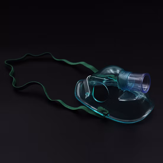Masque de nébuliseur d'oxygène approuvé par la FDA de PVC CE d'hôpital chirurgical médical d'usine jetable