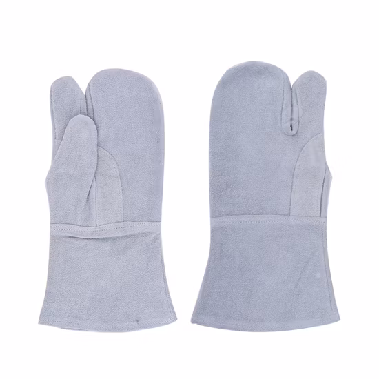 Gant de soudage TIG à l'arc en cuir de chèvre en peau de chèvre de fonderies d'acier de résistance à la perforation