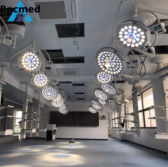 L'équipement chirurgical portatif Mobile LED fonctionnant la lumière auxiliaire de chirurgie de lampe Shadowless pour l'usage d'hôpital et de clinique
